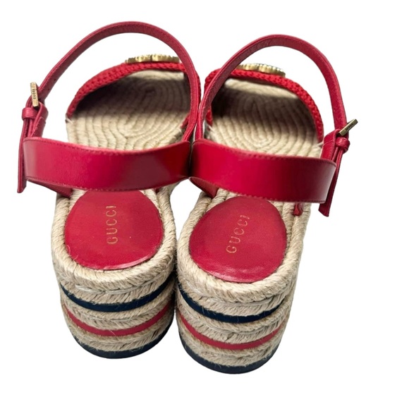 New GUCCI
Lilibeth Gg Platform Espadrille Sandal - Picture 6 of 8